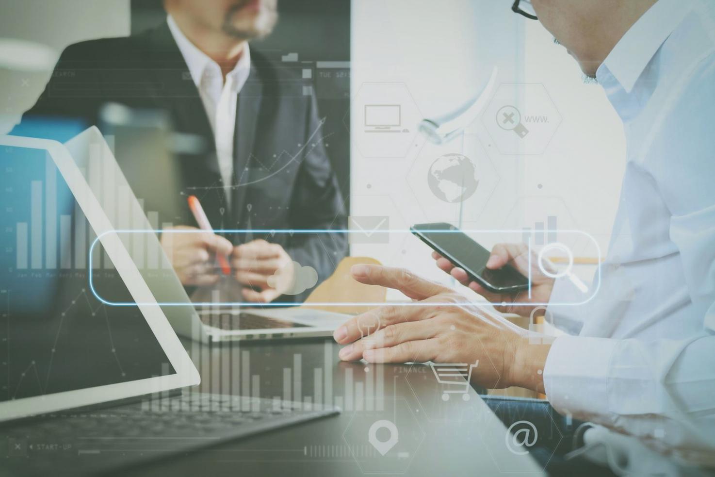 SEO analytics process illustration